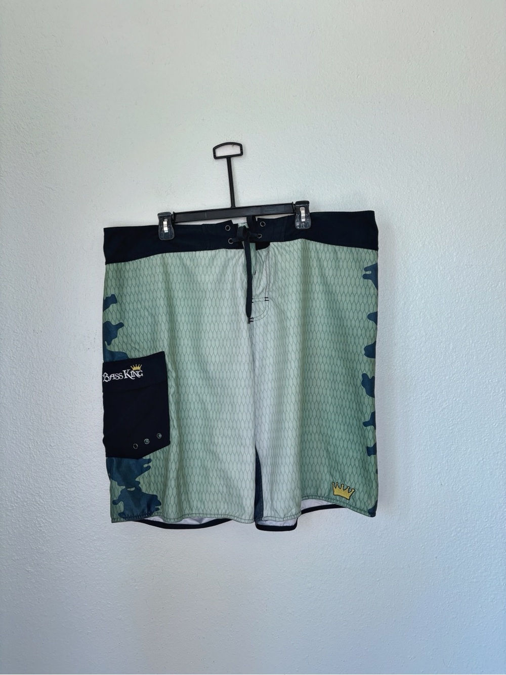 Bass Print Bass King Swim Shorts
